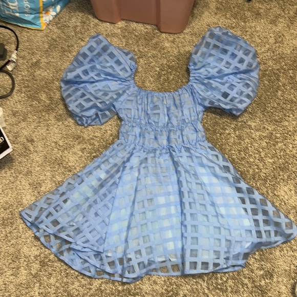 Hello Molly Lovers Of Fun Mini Dress Blue Size Small - Picture 9 of 13